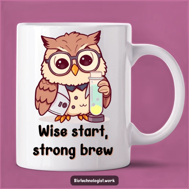 Funny Owl Scientist Mug: Wise and Witty Gift for Curious Minds and Lab Lovers