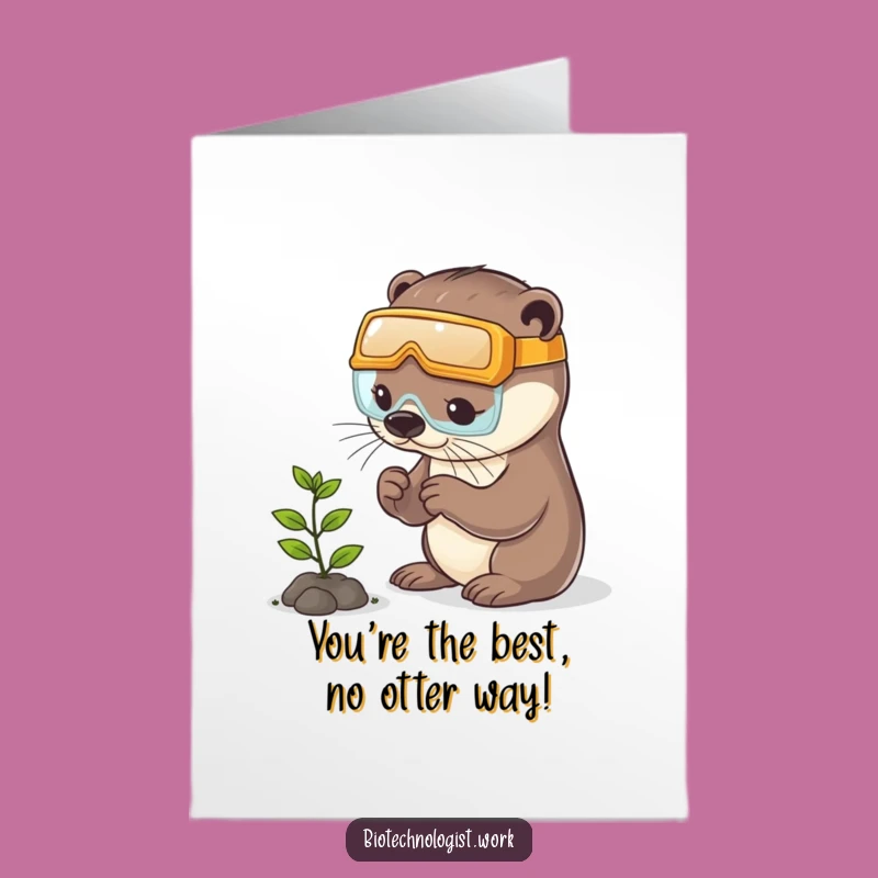 Free Printable Congratulations Card: Otter Explorer Downloadable