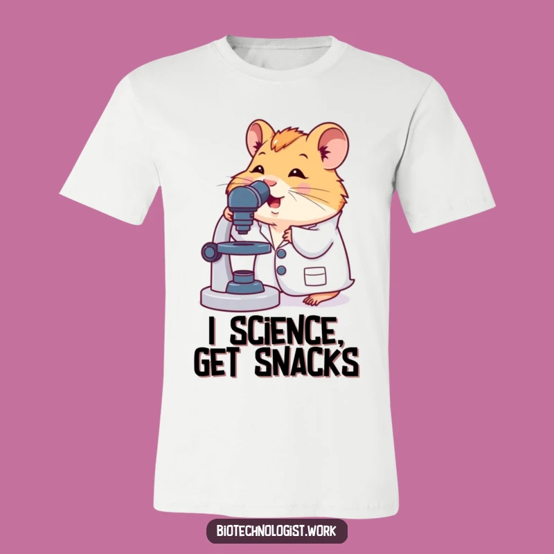 Funny Hamster Scientist T-Shirt: Adorable Lab Coat Critter for Science Buffs