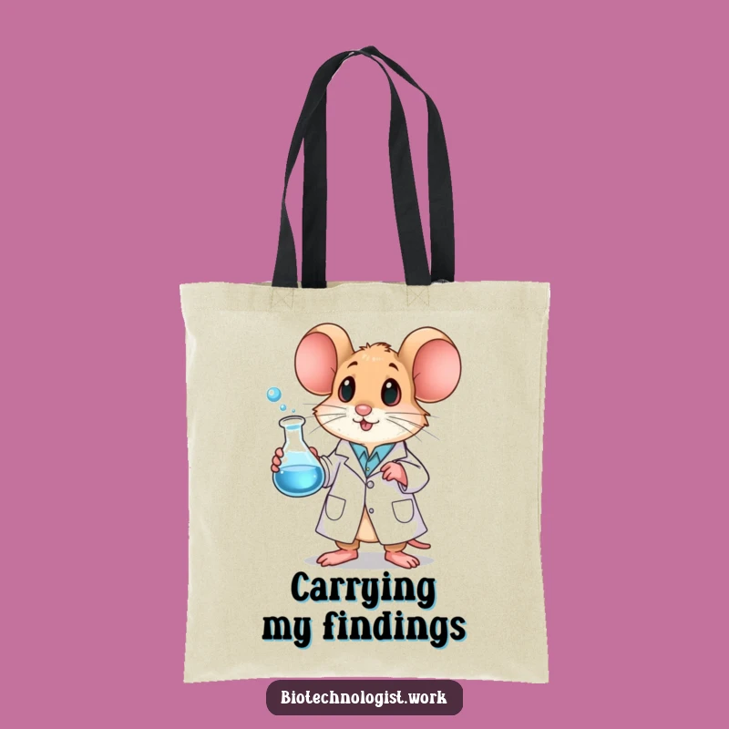 Funny Mouse Scientist Tote Bag: Hilarious Lab Carry-All for Curious Minds